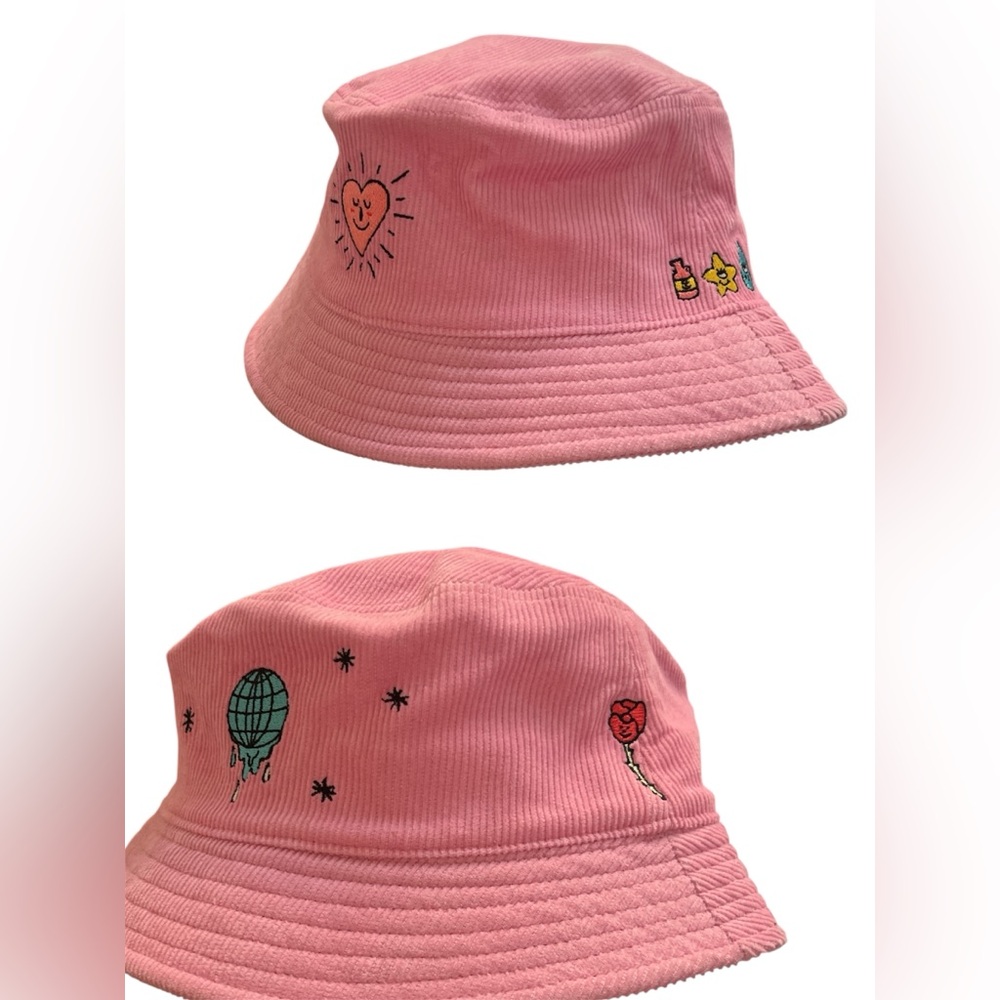 Charming Pink Bucket Hat with Fun Prints
